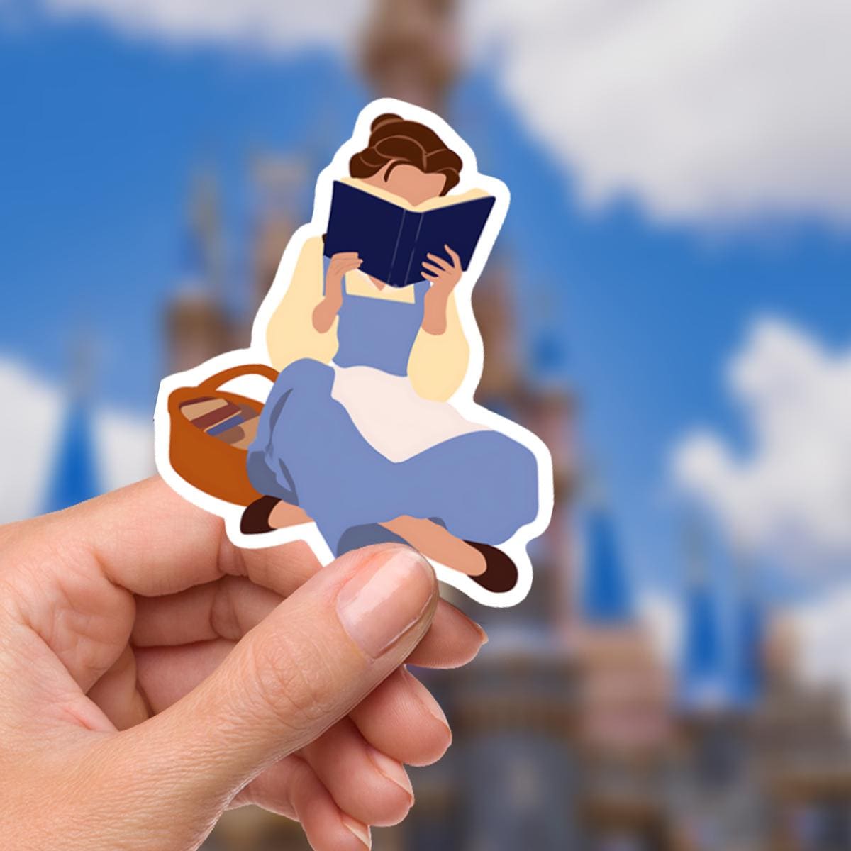 Beauty and The Beast Sticker: Disney Waterproof Vinyl Decal for Laptop, Water Bottle Christmas Present. Gift,