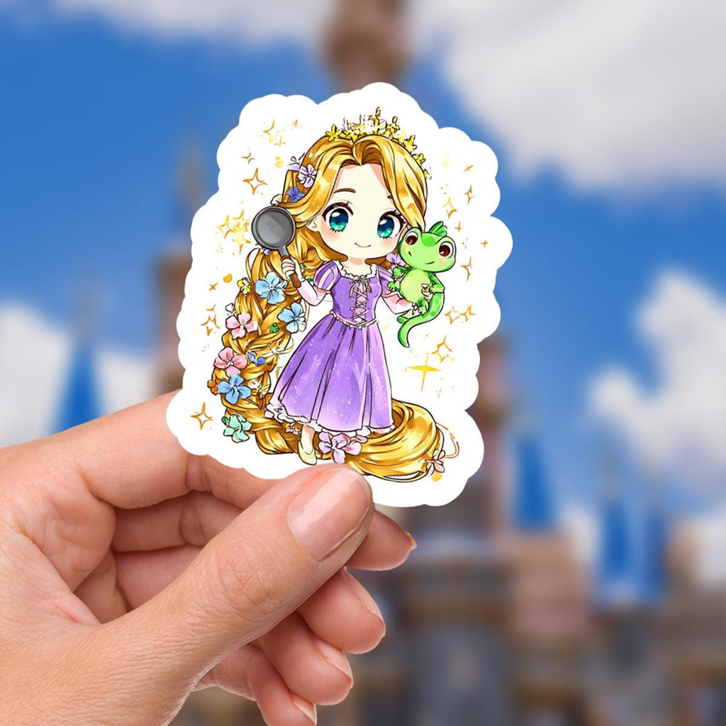 Rapunzel & Pascal Sticker, Tangled Inspired Waterproof Decal