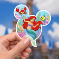Little Mermaid Sticker: Waterproof Vinyl Decal for Laptop, Water Bottle, funny sticker, disney stickers, journal stickers, junk journal, disney gift, disney present