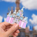 Disneyy Retro Castle Minnie Mickey Mouse Waterproof Disney Laptop Stickers planner stationery decal water bottle cell phonelogo