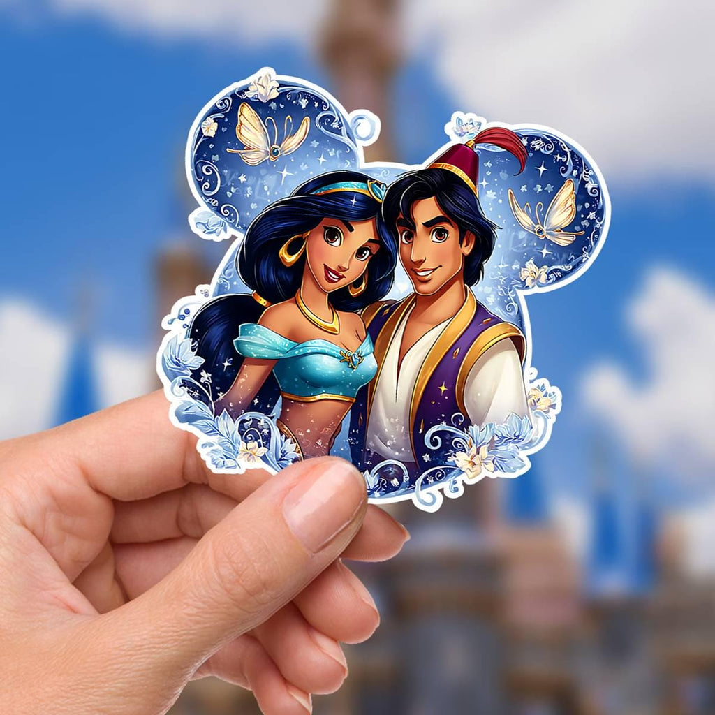 Aladdin Mickey Head Waterproof Disney Laptop Stickers/ FindingNemo planner stationery decal water bottle cell phonelogo