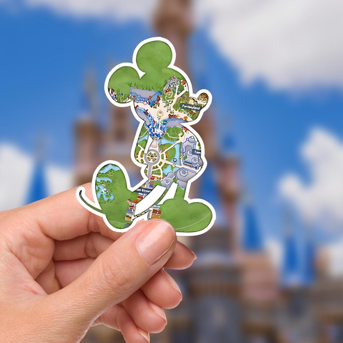 Mickey Mouse Magic Kingdom Disney Sticker: Waterproof Vinyl Decal