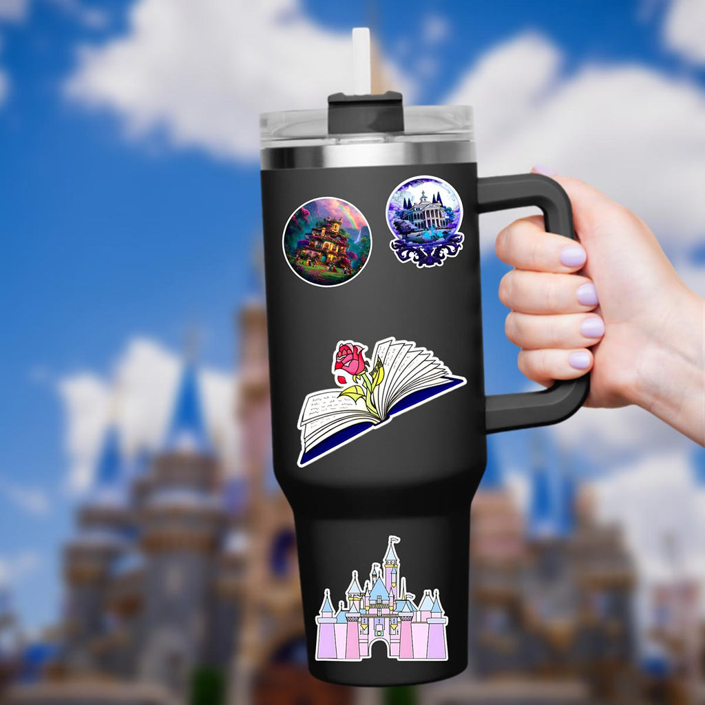 Beauty and the Beast Sticker | Waterproof Laptop Decal Disney presents, Disney Gifts, Junk Journal, Journal stickers,