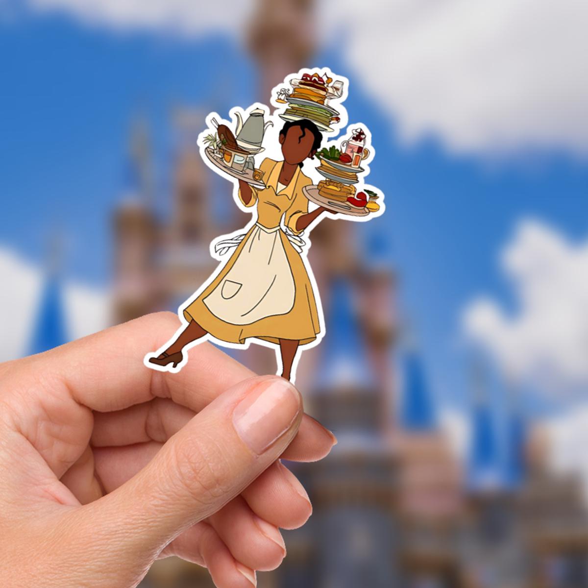 Disney Tiana Princess And The Frog Waterproof Disney Laptop Stickers Tianas Place Disney Gift Planner Stationery Decal Water Bottle Cell
