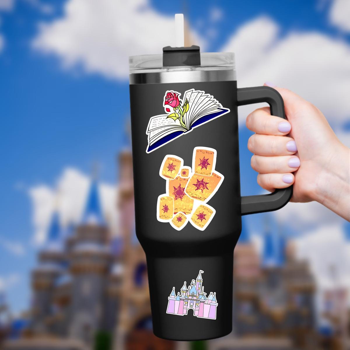 Rapunzel Tangled Lantern Sticker: Waterproof Vinyl Decal