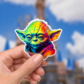 Star Wars Sticker Yoda Waterproof Star Wars Sticker, Journal stickers, Disney gift, Disney present, Junk Journal, Star Wars Sticker, Disney Stickers
