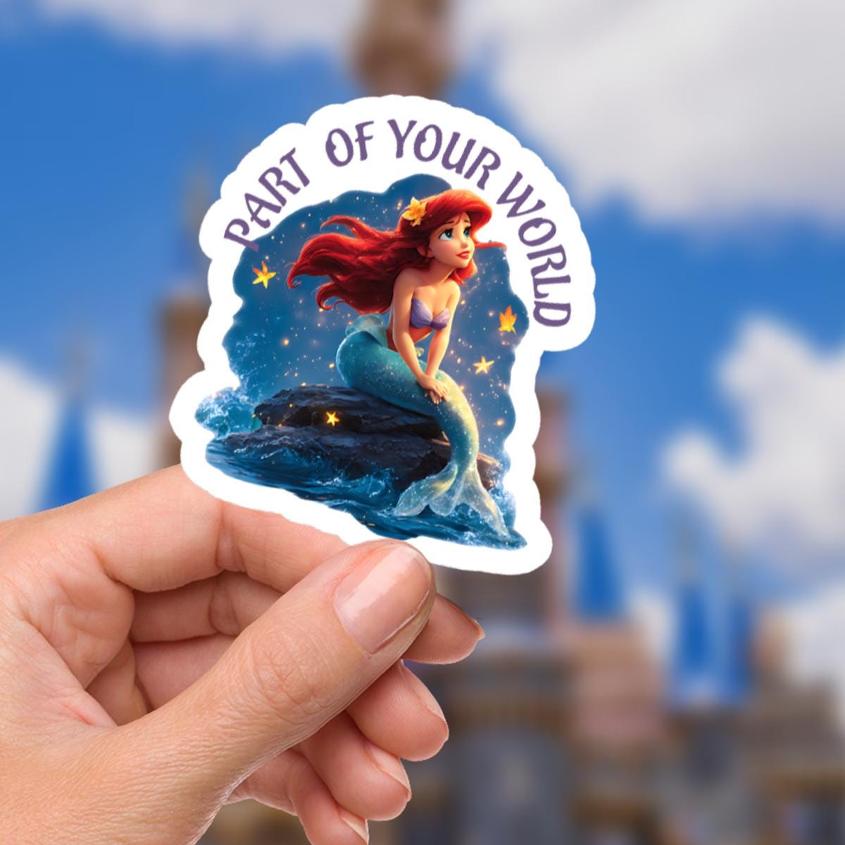 Little Mermaid Ariel Sticker - Waterproof Vinyl Decal