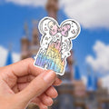 Magic Kingdom Castle Mickeyy Mouse Laptop Sticker/ Walt Disney decal cell phone MickeyMouse planner stationery water bottle