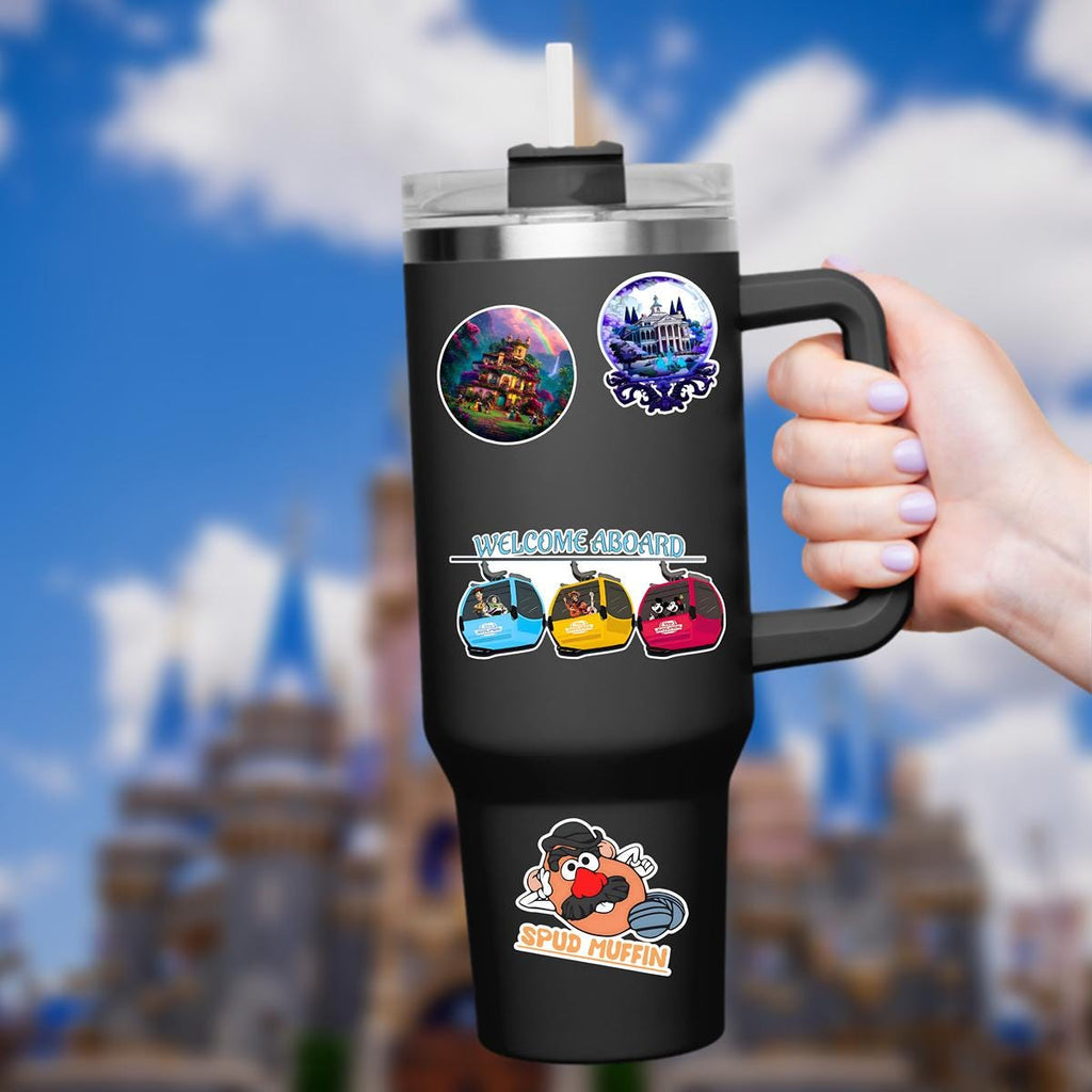 Disney SkyLiner Castle  World Sticker Waterproof Disney Laptop, Disneying Theme Park Vacation, Castle Park Mouse