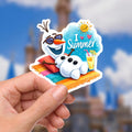 Olaf Frozen Sticker: Some People Are Worth Melting - Waterproof Vinyl Decal, gift for her, disney present, disney presents, journal stickers, junk journal