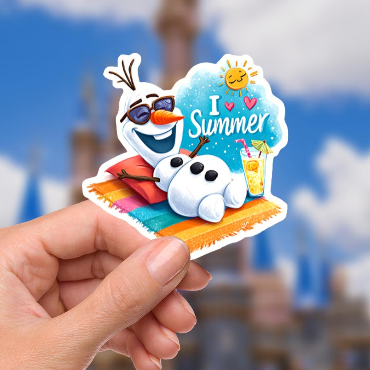 Olaf Frozen Sticker: Some People Are Worth Melting - Waterproof Vinyl Decal, gift for her, disney present, disney presents, journal stickers, junk journal