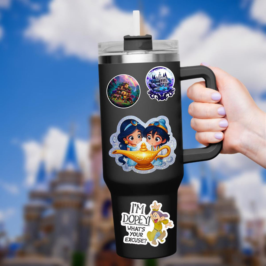 Aladdin Mickey Head Waterproof Disney Laptop Stickers/ FindingNemo planner stationery decal water bottle cell phonelogo