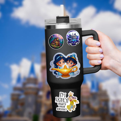 Aladdin Mickey Head Waterproof Disney Laptop Stickers/ FindingNemo planner stationery decal water bottle cell phonelogo