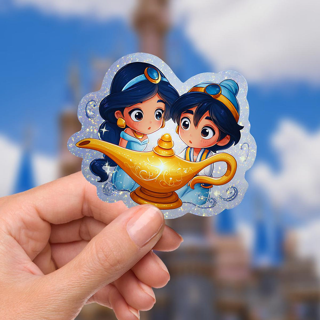 Aladdin Mickey Head Waterproof Disney Laptop Stickers/ FindingNemo planner stationery decal water bottle cell phonelogo