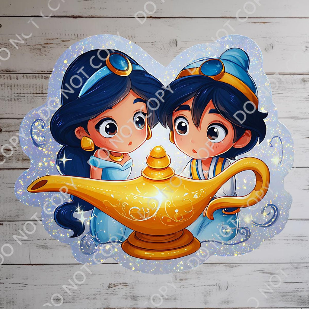Aladdin Mickey Head Waterproof Disney Laptop Stickers/ FindingNemo planner stationery decal water bottle cell phonelogo
