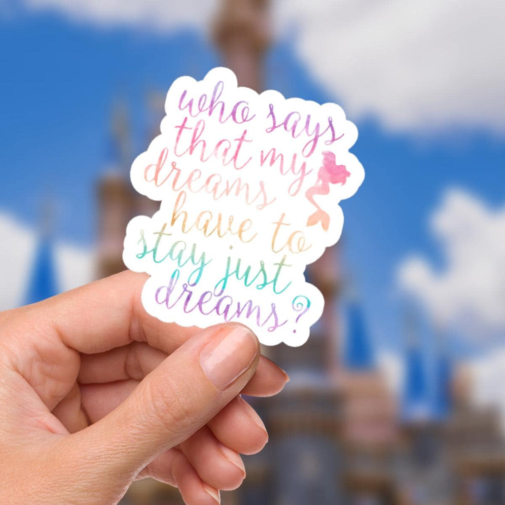 Little Mermaid Sticker: Waterproof Vinyl Decal for Laptop, Water Bottle, funny sticker, disney stickers, journal stickers, junk journal, disney gift, disney present
