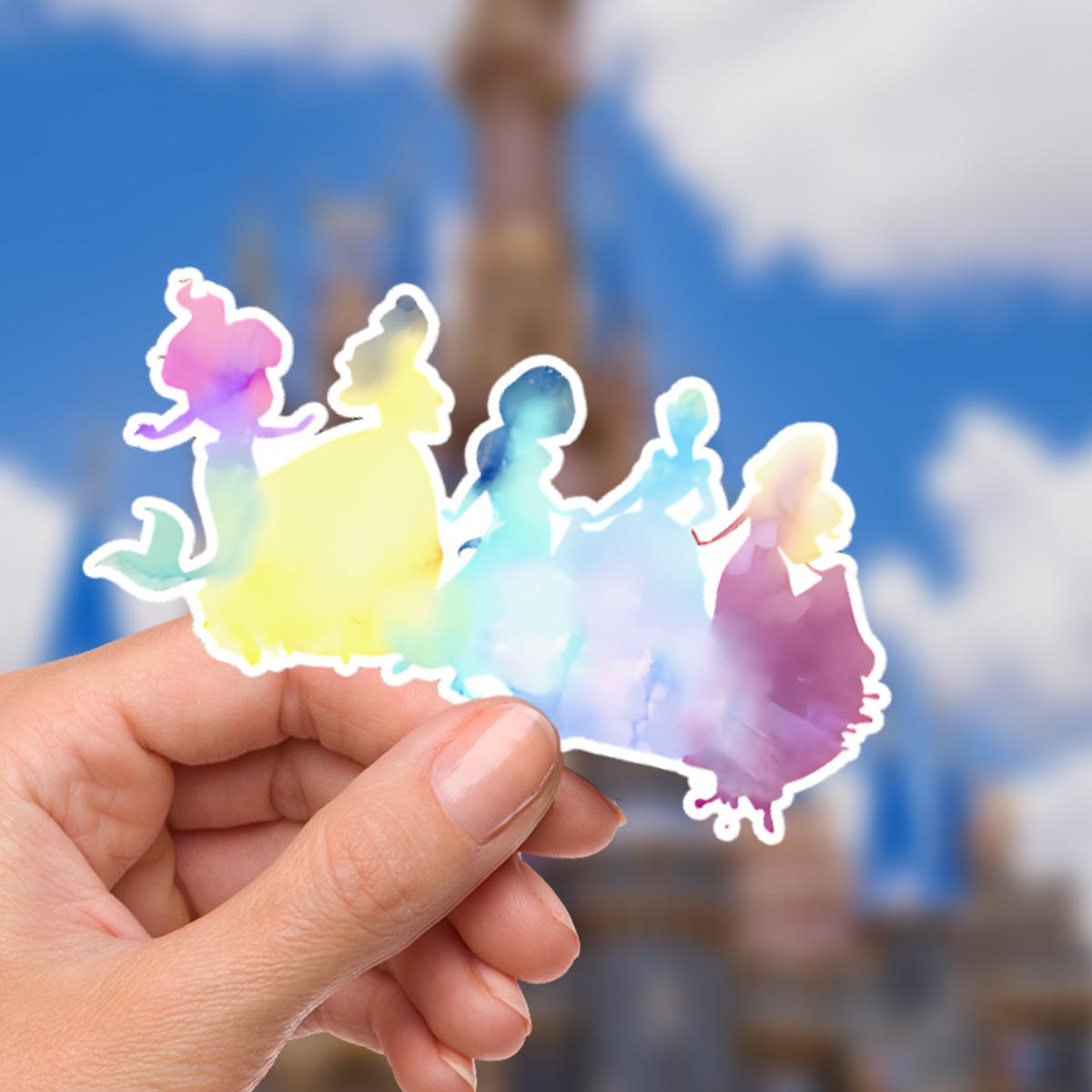 Disney Princess What A Wonderful World Sticker Waterproof Disney Laptop, Disneying Theme Park Vacation, Castle Park Mouse