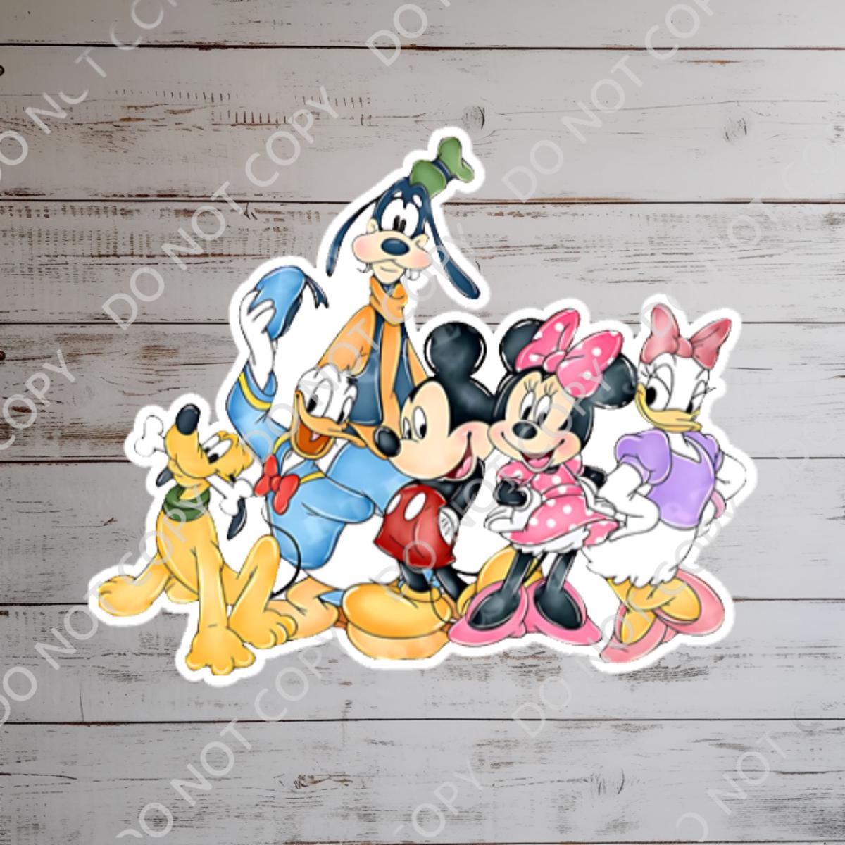 Disney Mickey And Friends What A Wonderful World Sticker Waterproof Disney Laptop, Disneying Theme Park Vacation, Castle Park Mouse