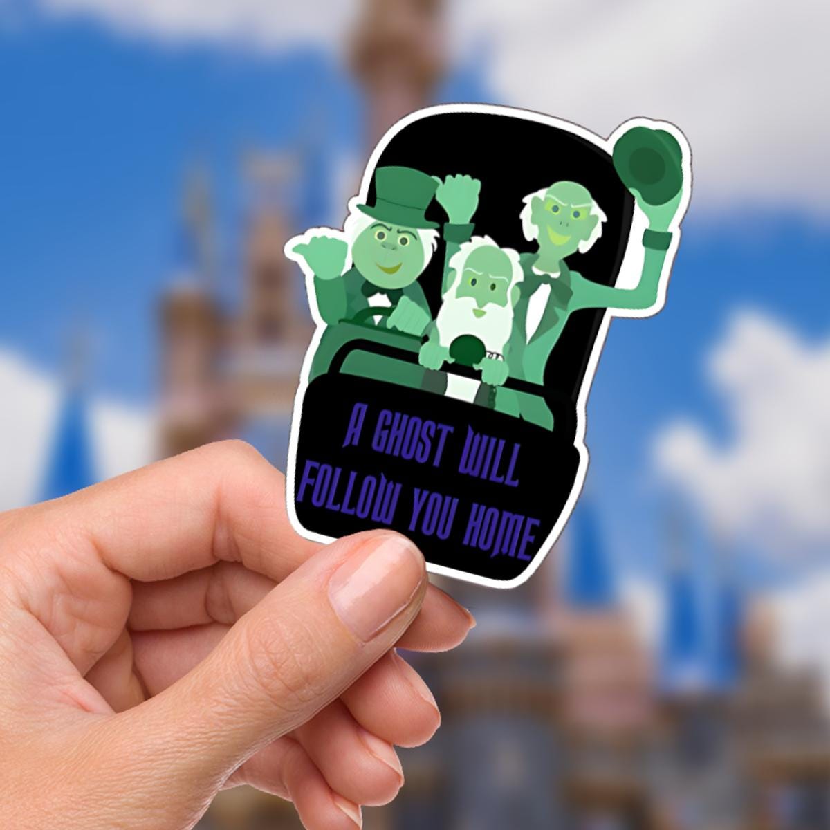 Disney Haunted Mansion Sticker: Waterproof Vinyl Decal for Laptop, Water Bottle, Gift, Disney Present