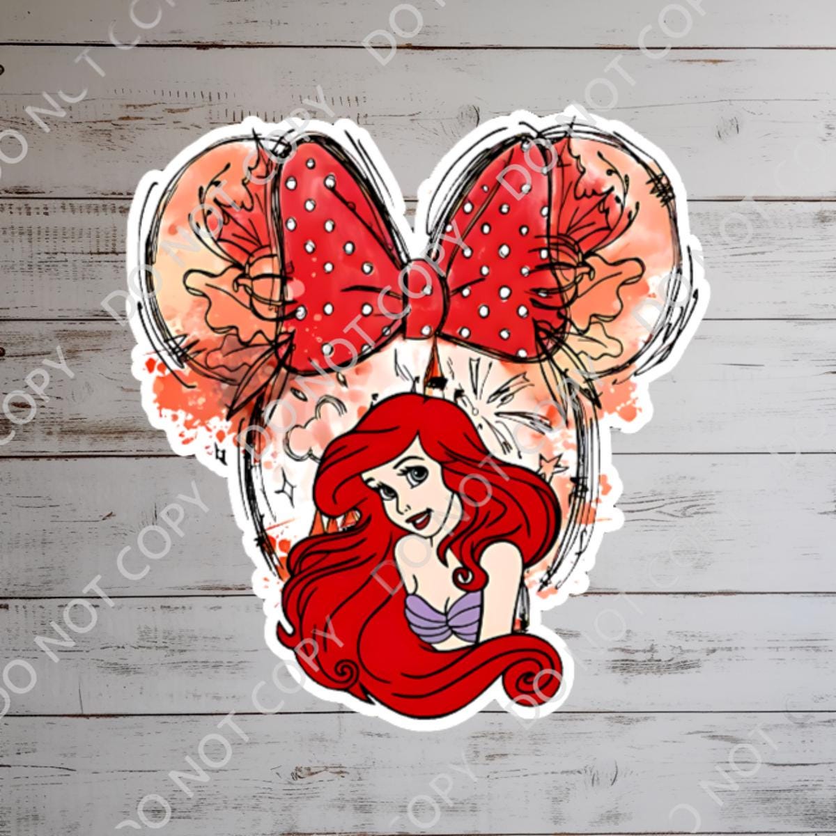 Little Mermaid Sticker: Waterproof Vinyl Decal for Laptop, Water Bottle, funny sticker, disney stickers, journal stickers, junk journal, disney gift, disney present