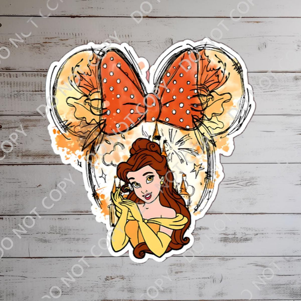 Disneyy Beauty And The Beast Tale As Old As TimeWaterproof Disney Laptop Stickers/ Ohana Aloha planner stationery decal water bottle cell