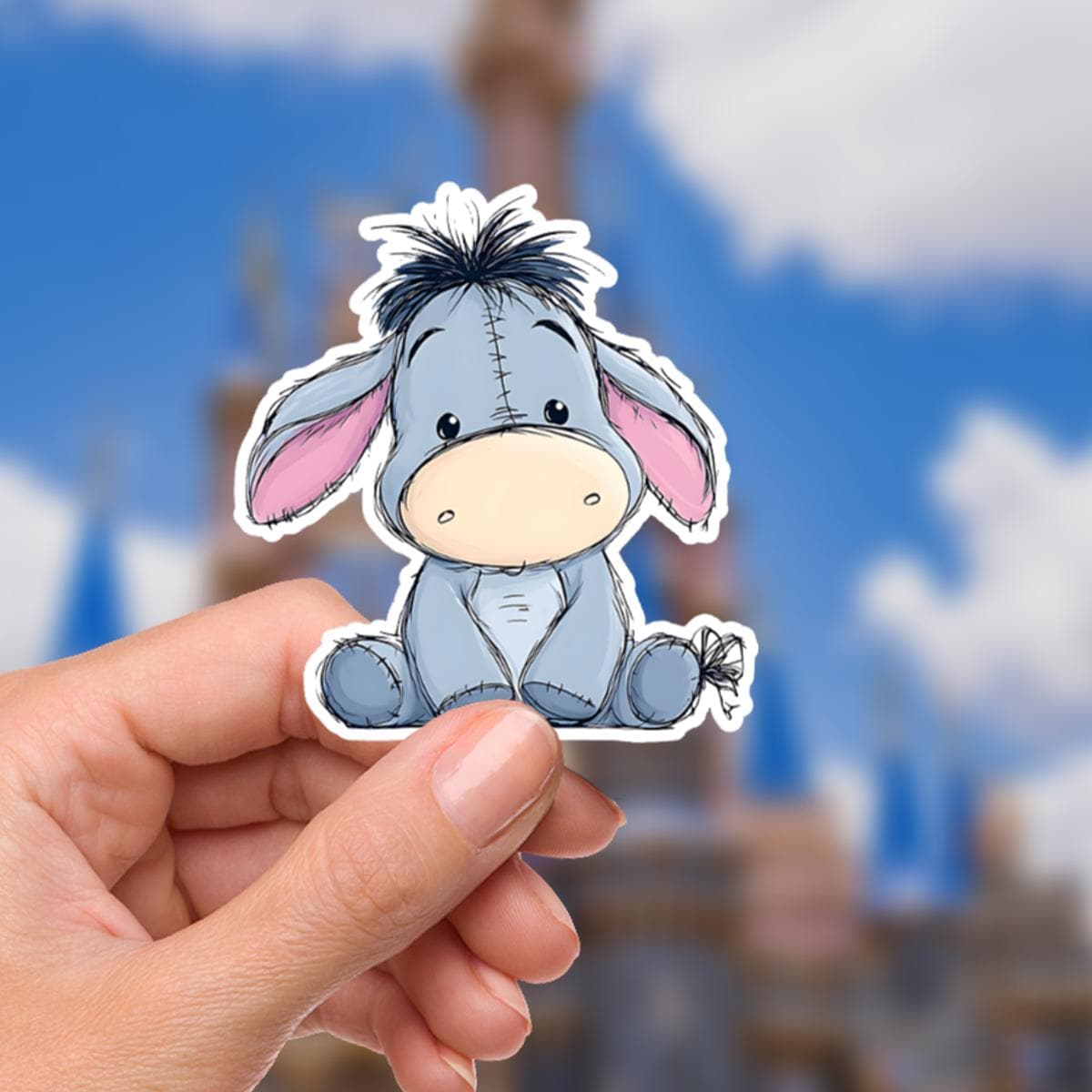 Disney  Winnie The Pooh Disney Laptop Sticker Positive Affirmation planner stationery decal water bottle cell Hydro Bottle Sticker, Weather Proof