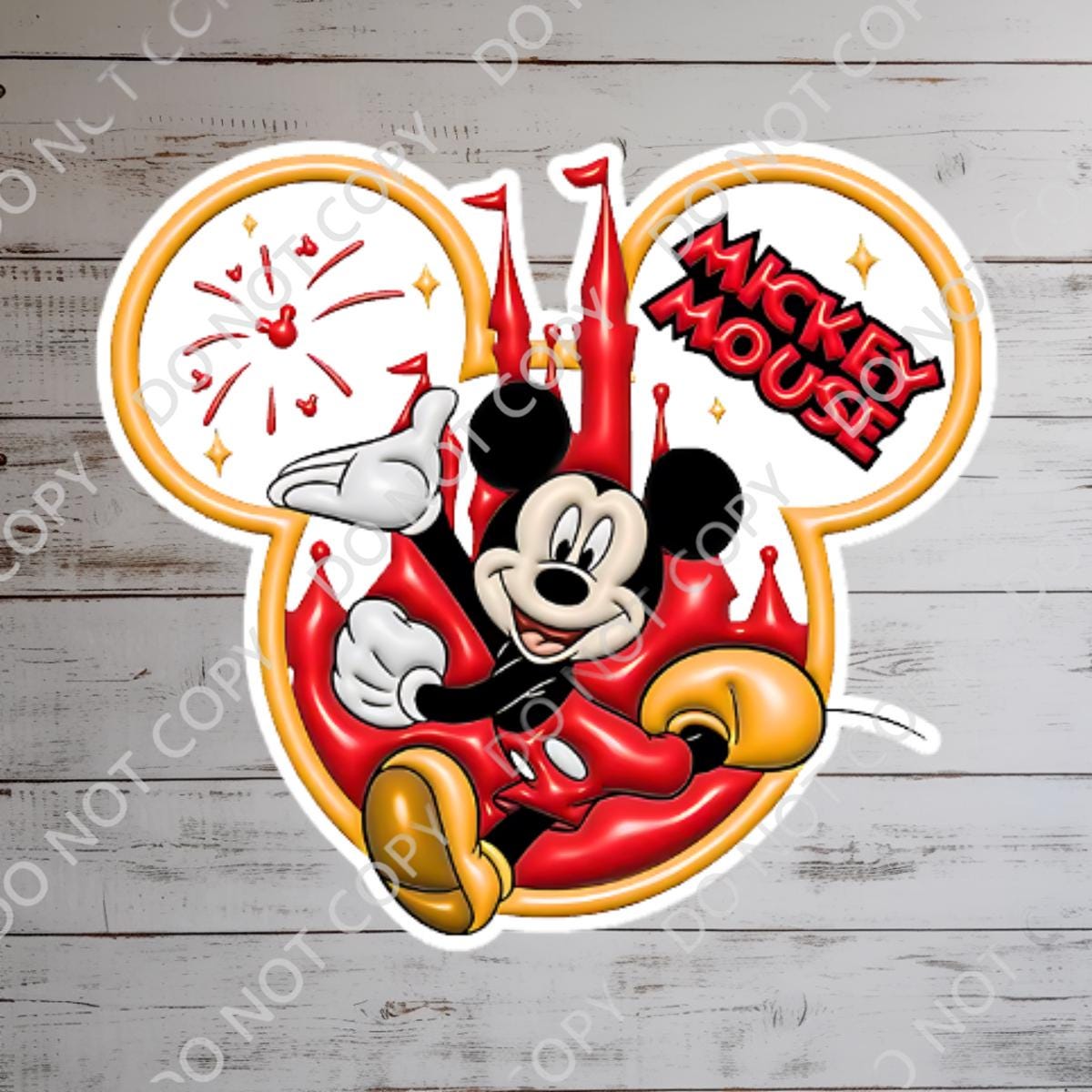 Mickey Mouse Castle Park Waterproof Sticker