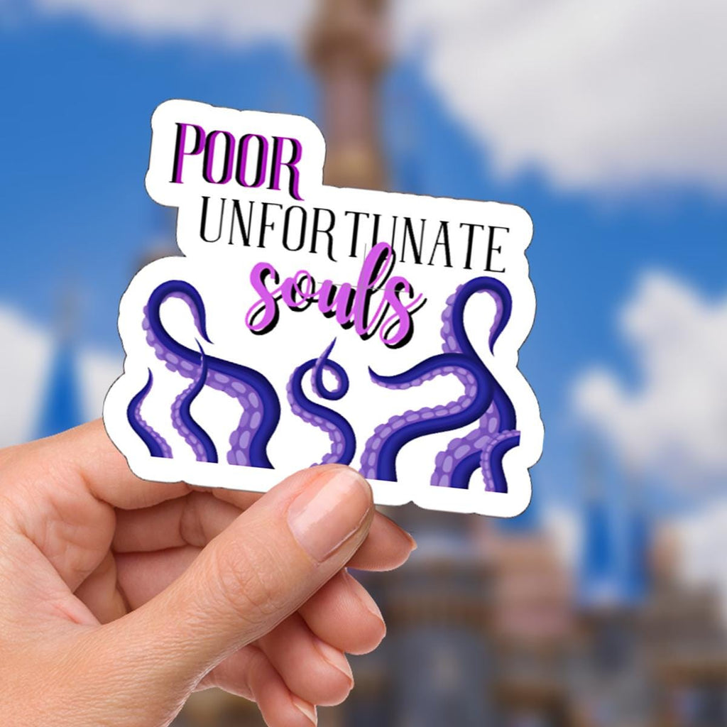 Ursula Little Mermaid  Disney Sticker: Waterproof Vinyl Decal for Laptop, Water Bottle