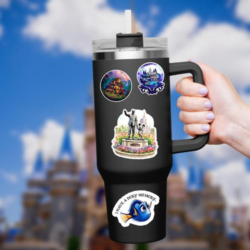 Disney Decal Partners Stickers Castle World Sticker Waterproof Disney Laptop, Disneying Theme Park Vacation, Castle Park Mouse