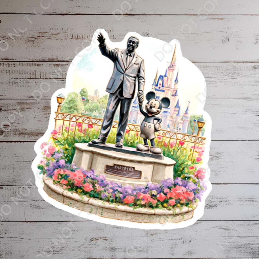 Disney Decal Partners Stickers Castle World Sticker Waterproof Disney Laptop, Disneying Theme Park Vacation, Castle Park Mouse