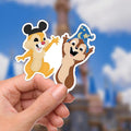 Disney Chip and Dale What A Wonderful World Sticker Waterproof Disney Laptop, Disneying Theme Park Vacation, Castle Park Mouse