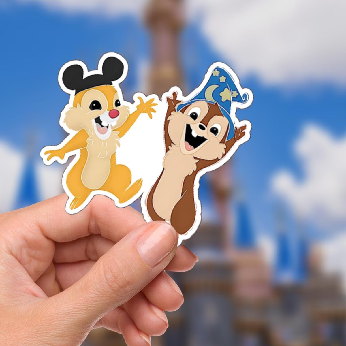 Disney Chip and Dale What A Wonderful World Sticker Waterproof Disney Laptop, Disneying Theme Park Vacation, Castle Park Mouse