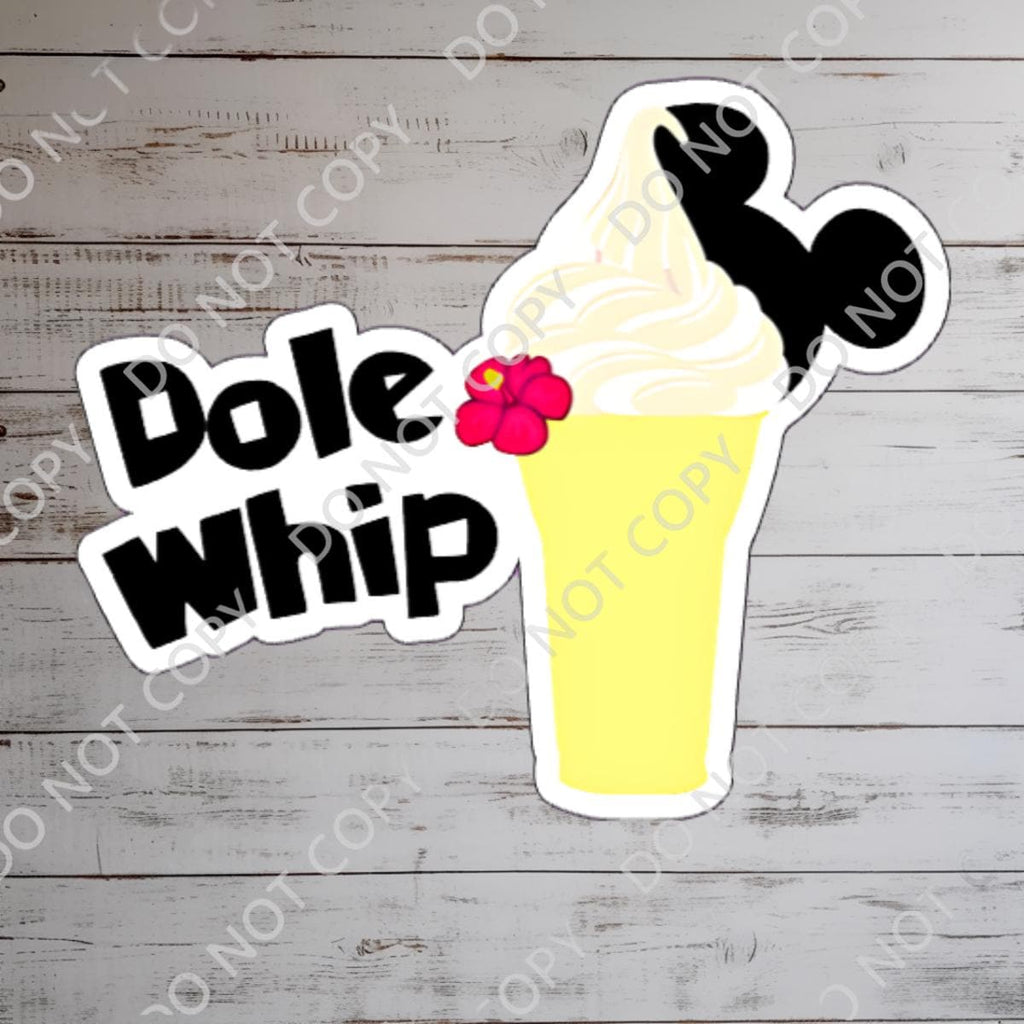 Disney disney Snacks Dole Whip, dolewhip Waterproof Sully Laptop Stickers disneysnacks planner stationery decal water bottle cell phonelogo