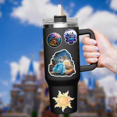 Cinderella Mickey Mouse  Laptop Sticker/ Walt Disney decal cell phone MickeyMouse planner stationery water bottle