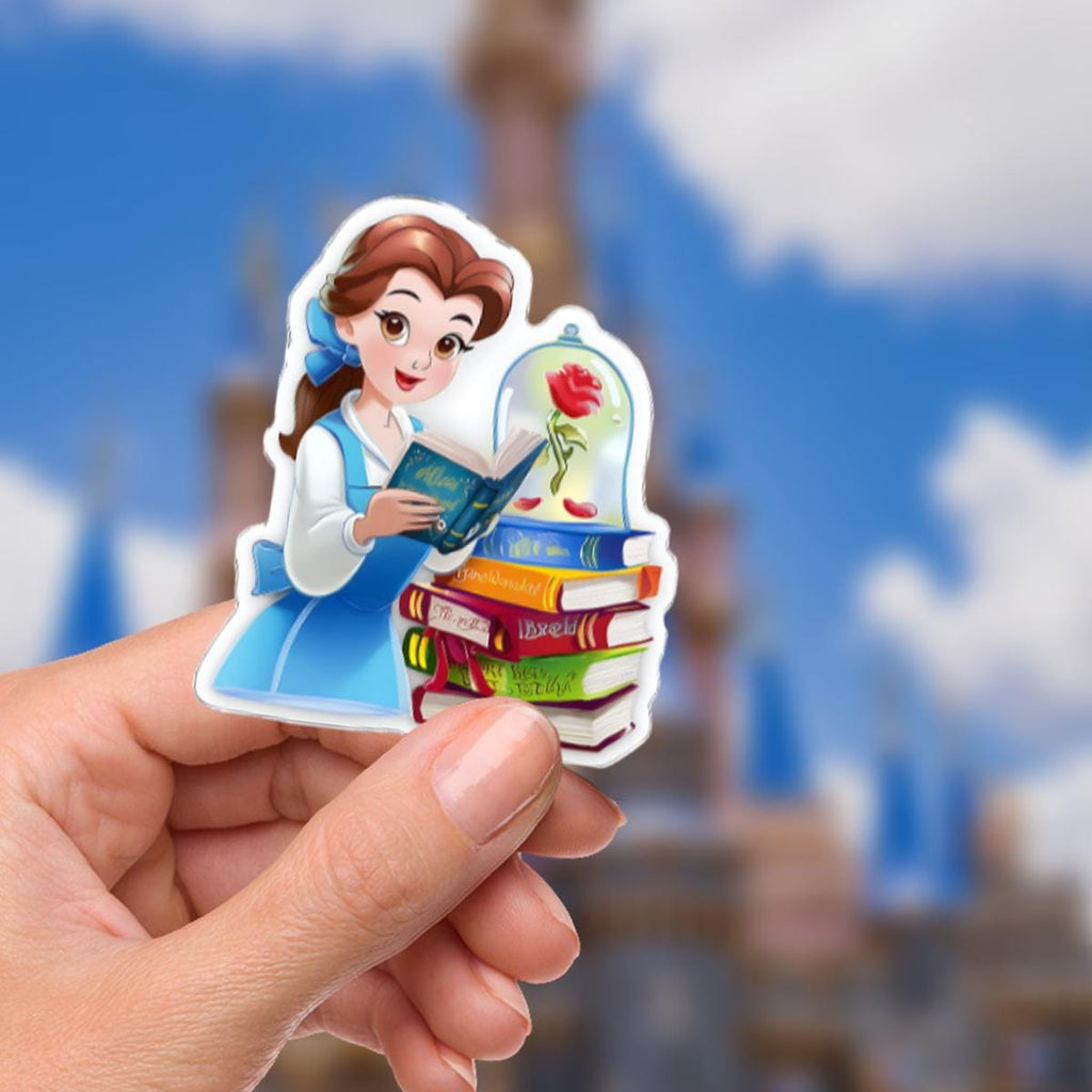 Disneyy Beauty And The Beast Tale As Old As TimeWaterproof Disney Laptop Stickers/ Ohana Aloha planner stationery decal water bottle cell