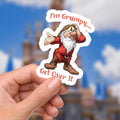 Snow White Grumpy Disneyy Funny Snarky Decal Waterproof Disney Laptop Stickers Funny Sticker planner stationery decal water bottle cell