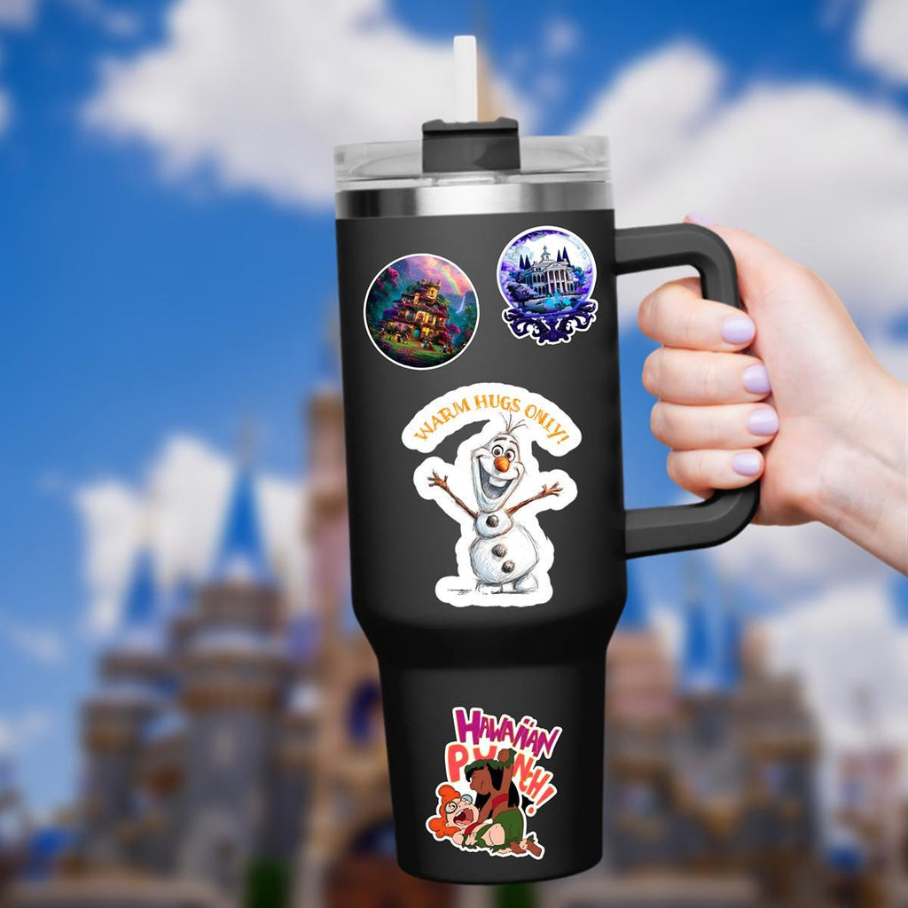 Olaf with Sven Frozen Waterproof Disney Laptop Stickers  Frozen Sven disneymickey mouse planner stationery decal water bottle cell phonelogo
