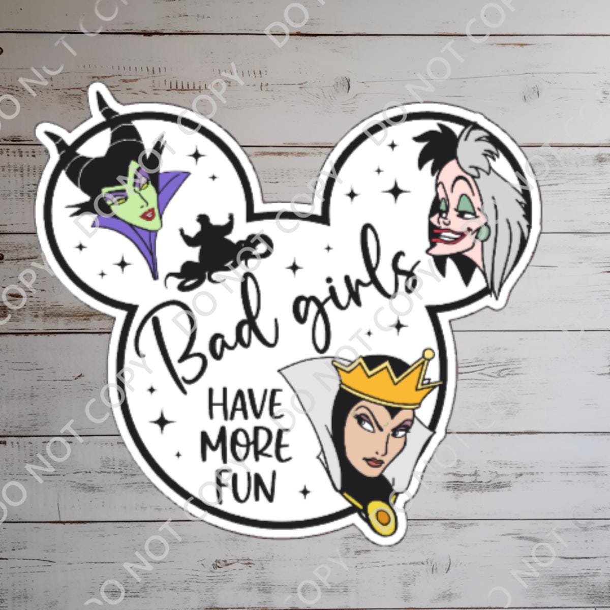 Disneyy Villain Sticker disney villainous Waterproof Disney Laptop, Disneying Water Bottle, Hydro Bottle Theme Park Vacation, Castle Park
