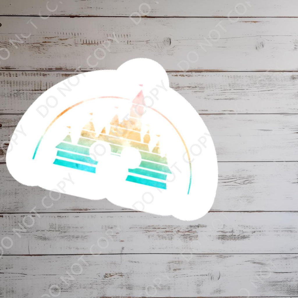 Disney Castle  World Sticker Waterproof Disney Laptop, Disneying Theme Park Vacation, Castle Park Mouse