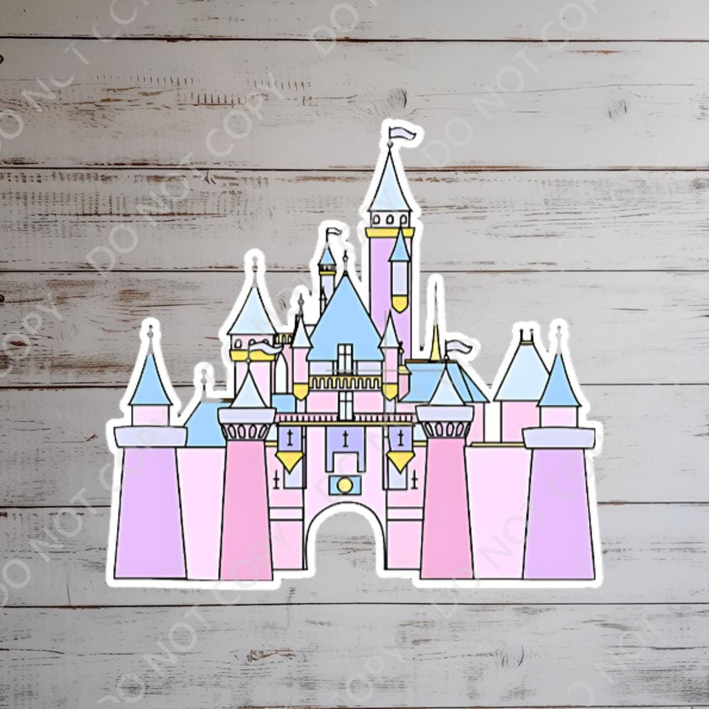 Disneyy Retro Castle Minnie Mickey Mouse Waterproof Disney Laptop Stickers planner stationery decal water bottle cell phonelogo