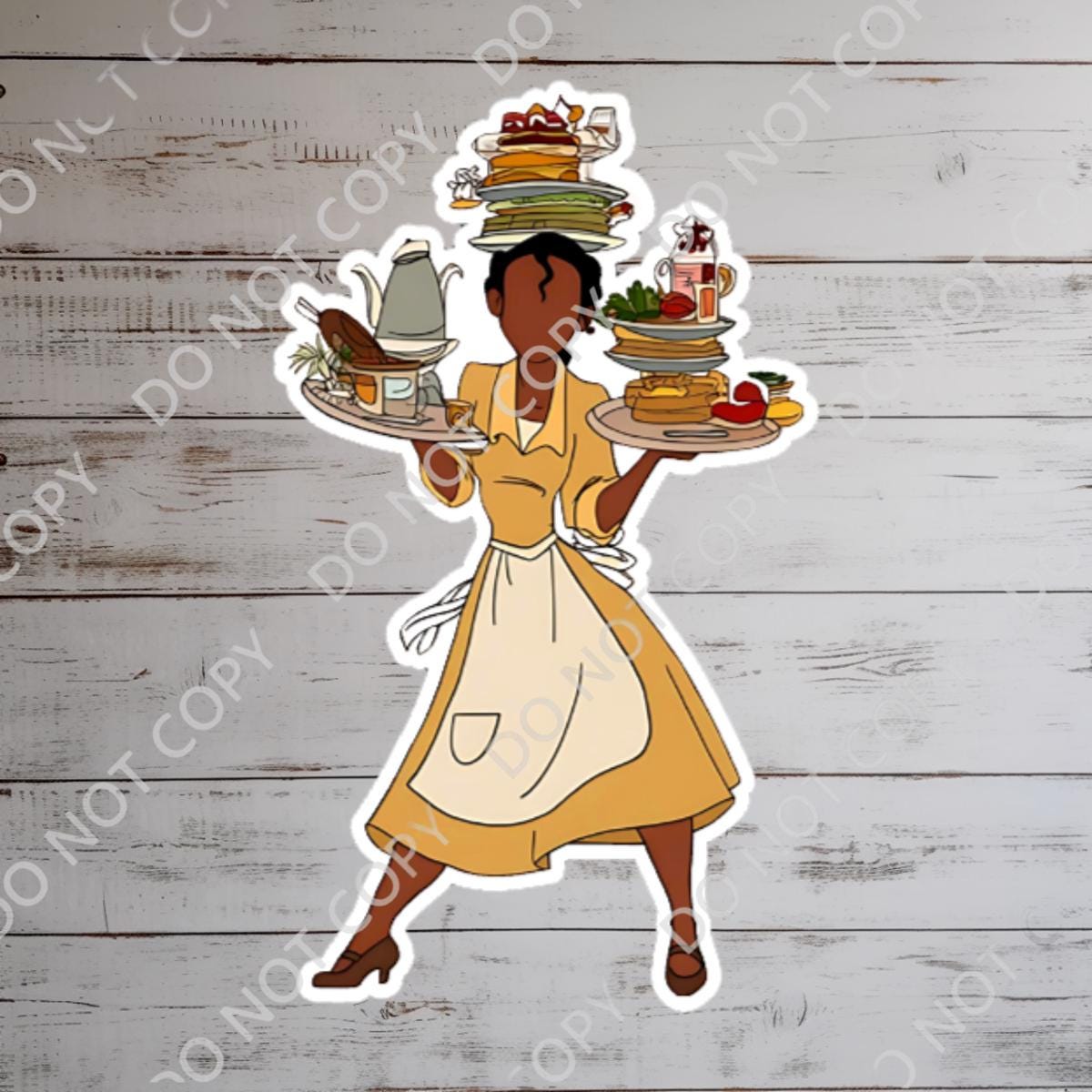 Disney Tiana Princess And The Frog Waterproof Disney Laptop Stickers Tianas Place Disney Gift Planner Stationery Decal Water Bottle Cell