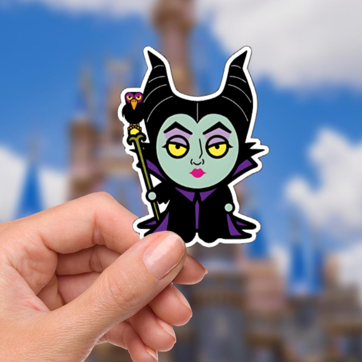 Maleficent Sticker, Sleeping Beauty Villain - Waterproof Vinyl Decal