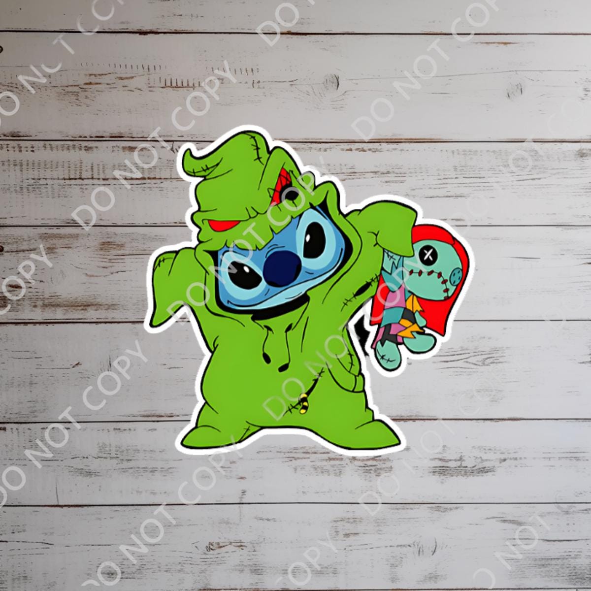 Oogie Boogie Stitch Sticker: Waterproof Vinyl Decal