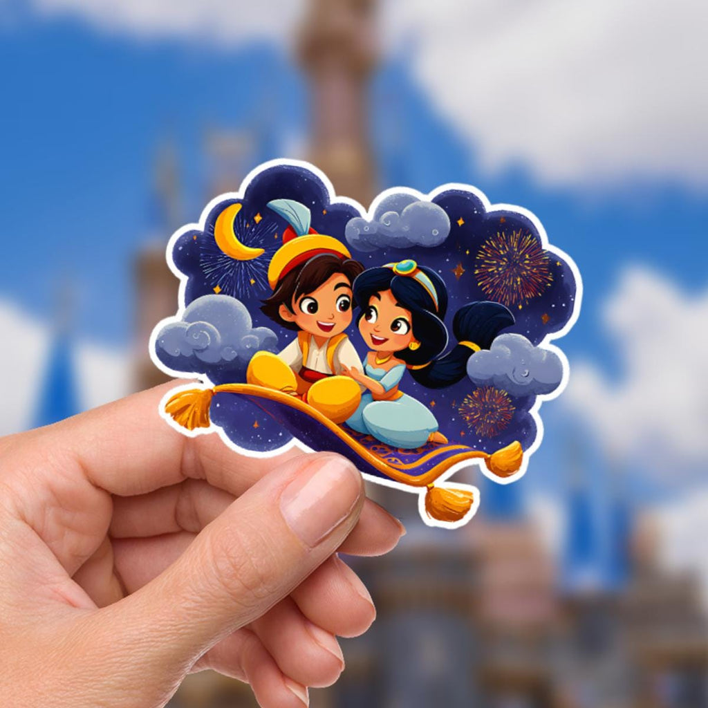 Aladdin Mickeyy Head Waterproof Disney Laptop Stickers/ FindingNemo planner stationery decal water bottle cell phonelogo