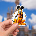 Disney Pluto What A Wonderful World Sticker Waterproof Disney Laptop, Disneying Theme Park Vacation, Castle Park Mouse, Disney Gift, Disney Present,