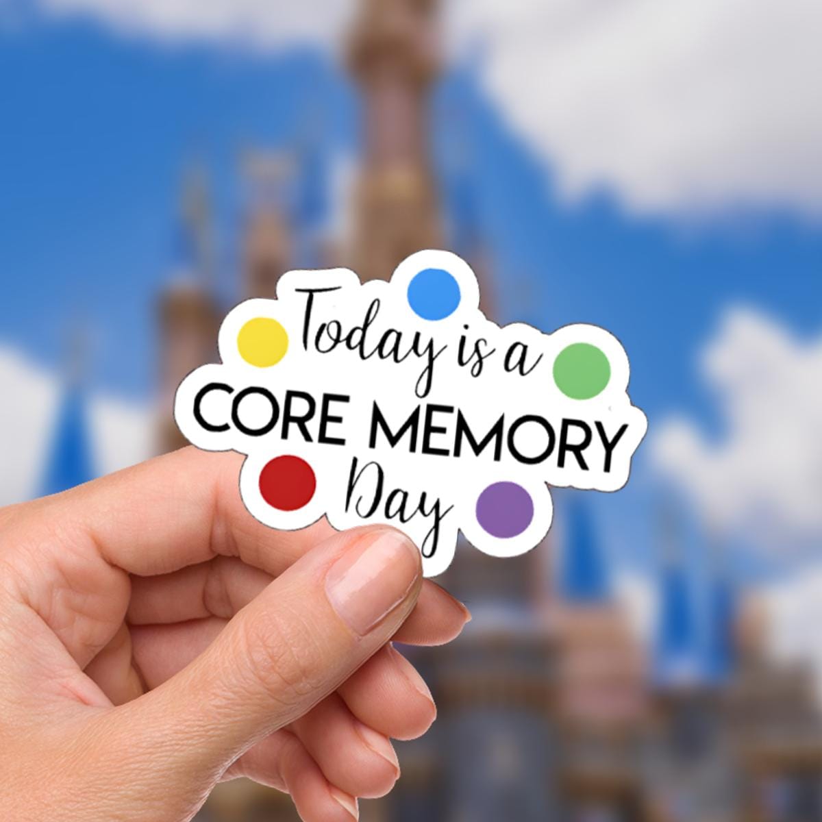 Inside Out Core Memory Sticker: Waterproof Vinyl Decal