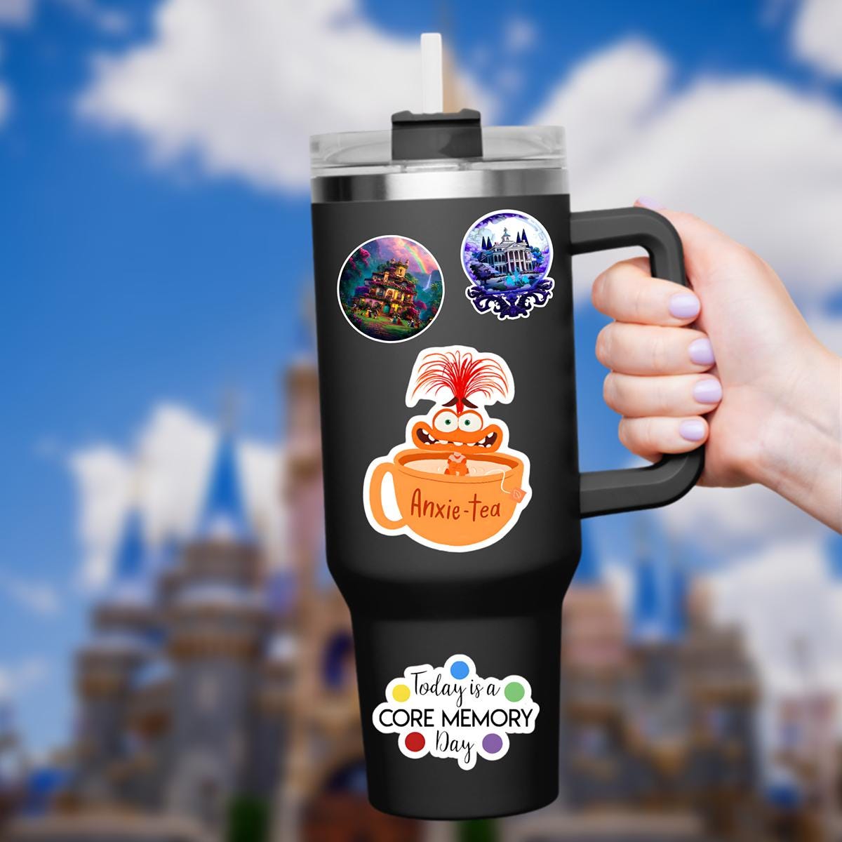 Disney Inside Out Anxiety Sticker: Waterproof Vinyl Decal