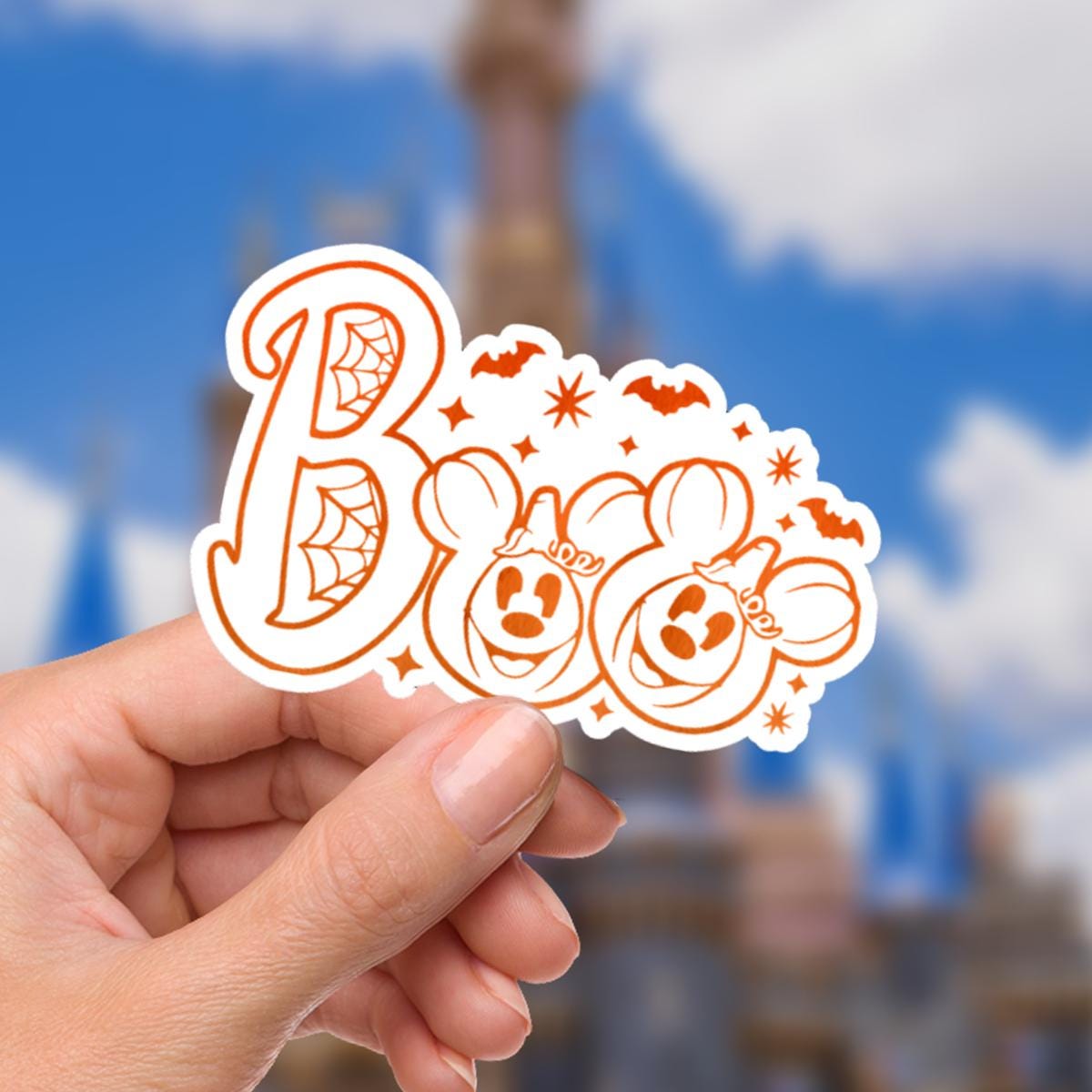Mickey Mouse Halloween Disney Sticker: Haunted Mansion Waterproof Decal
