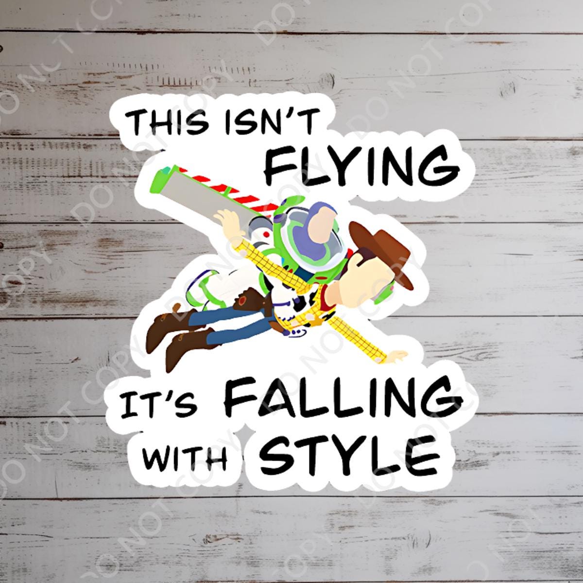 Buzz Lightyear & Woody Sticker: Funny Toy Story Vinyl Decal