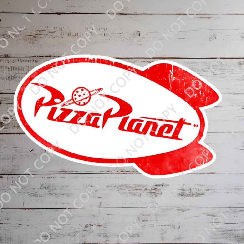 Pizza Planet Sticker: Toy Story Buzz Lightyear, Waterproof Vinyl Decal